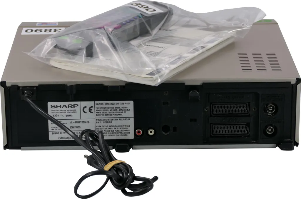 Sharp VC-MH770SM Magnétoscope VHS 6 Têtes Hi-Fi Stéréo avec Télécommande - 2
