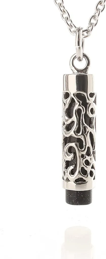 Collana YINP139 Acciaio Inox 316L e Onice - Qualità Professionale