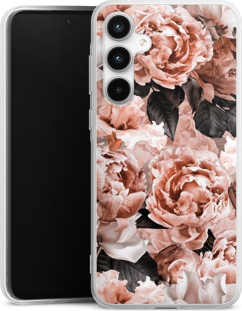 DeinDesign Handyhülle für Samsung Galaxy A35 5G Silikon Hülle Case Smartphone Schutzhülle Blume Rose Vintage