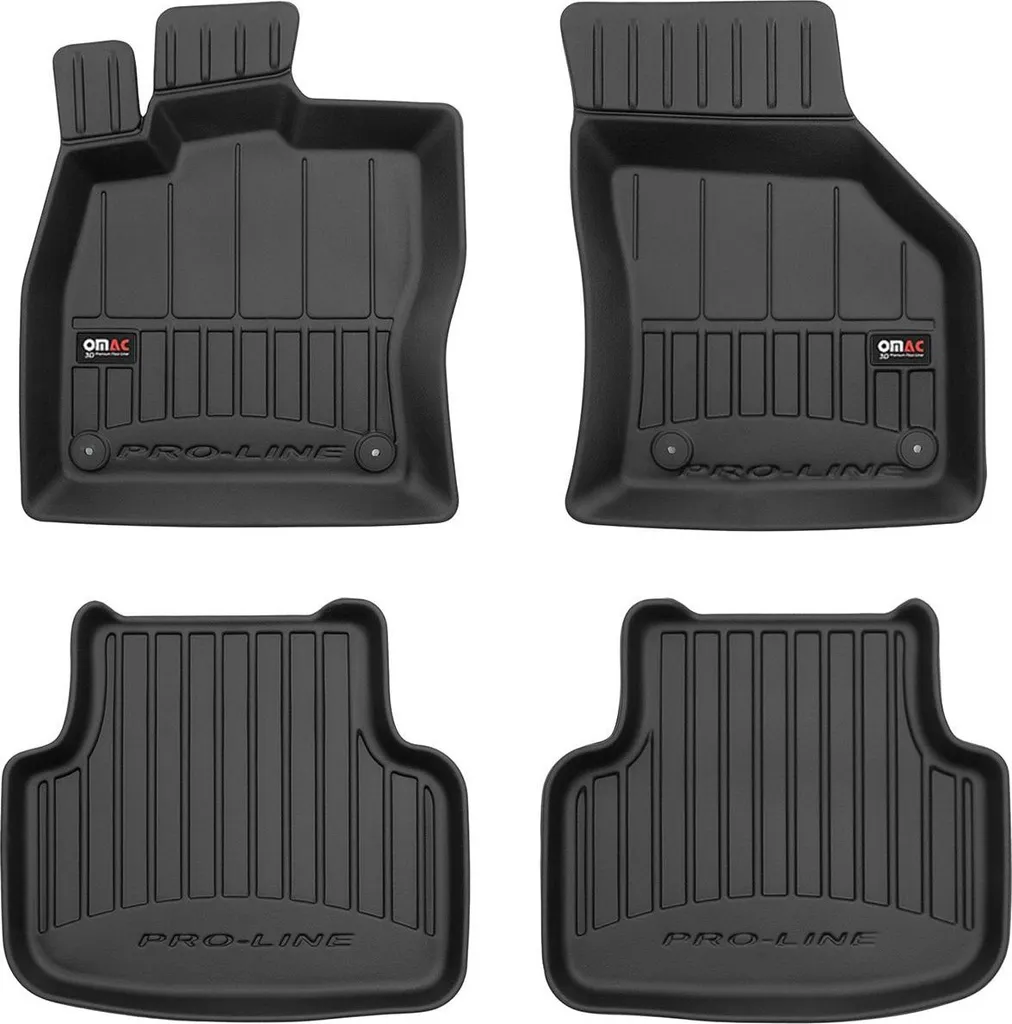 Tappetini Skoda Octavia 2019-2025 in TPE Nero - 4 Pezzi Su Misura