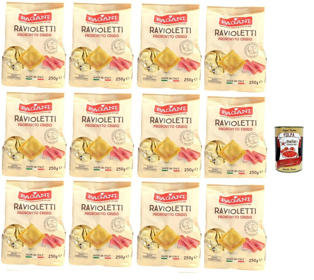 Pagani Ravioletti Prosciutto Crudo, Eiernudeln Pasta mit Produktbild 