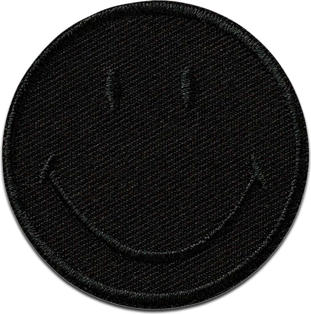 Mono Quick Smiley © Black - nášivka, nažehľovačka, Obrázok produktu 