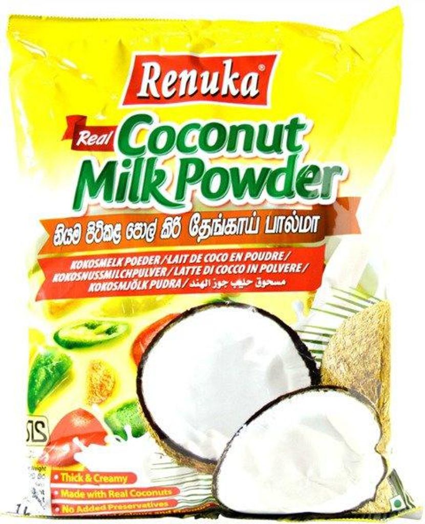 Renuka | Kokosmilchpulver - 1 Kg - Natürliche Zutaten - Ohne Künstliche Farbstoffe - 1 L