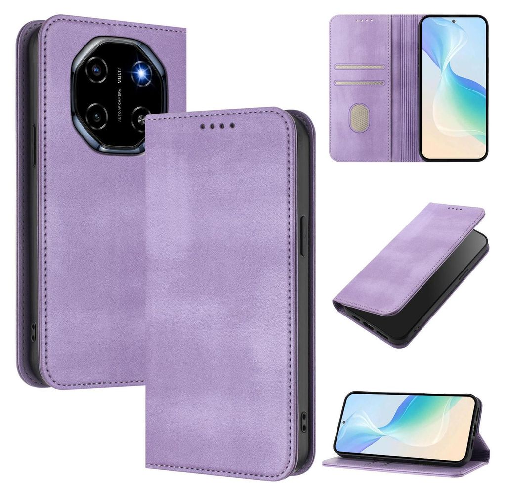 Handyhülle für Blackview Shark 6, Vintage Leder RFID Schutz Produktbild 