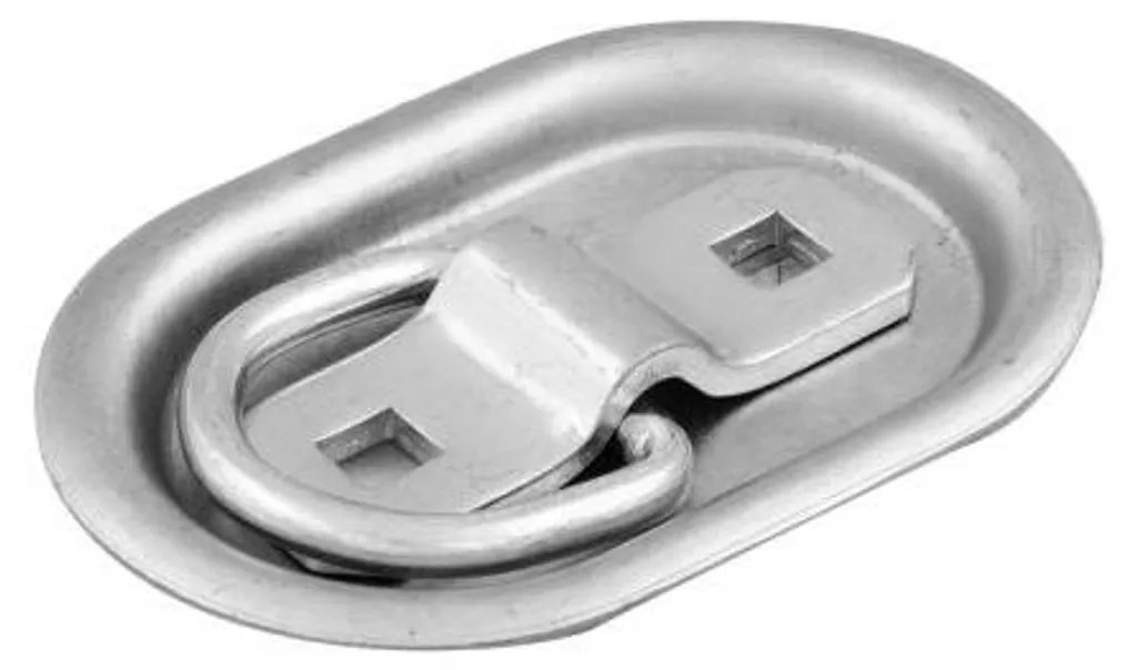 Attache de remorque et anneau d'arrimage sol 103x70 mm lot de 3 pièces