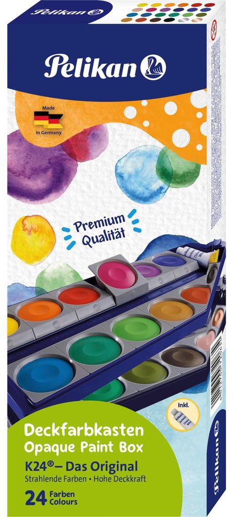 Pelikan Farbkasten Space+ 724617 - 12/24 Farben & Deckweiß
