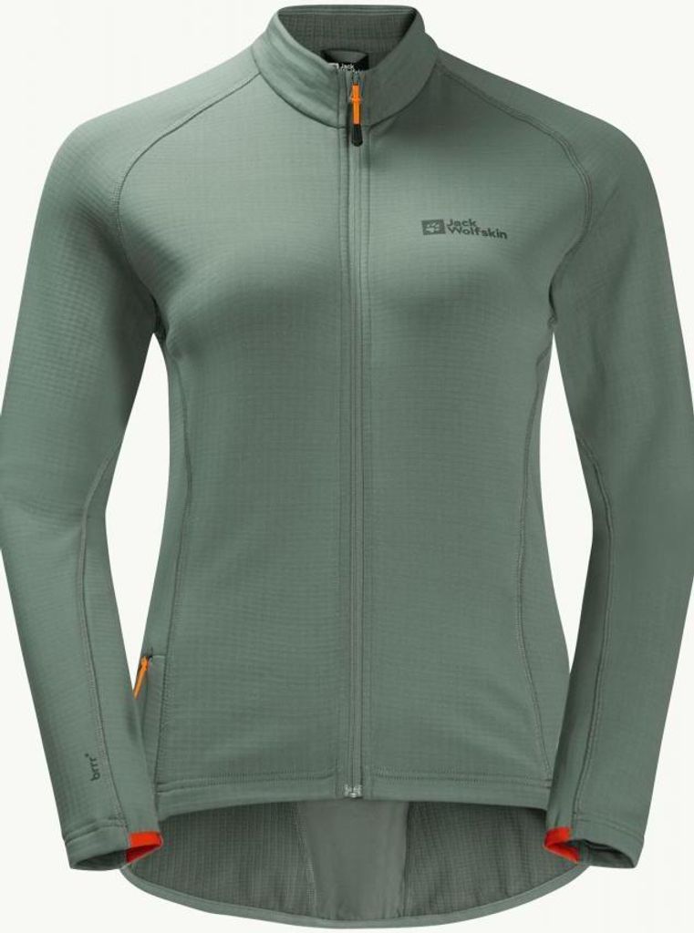 Jack Wolfskin Morobbia FZ Light W Fleece Jacke Picnic Green Größe S