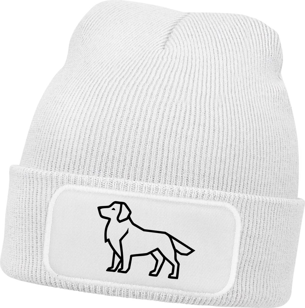 Herren Beanie Wintermütze Hund Labrador Design Aufdruck lustig Geschenk Hundebesitzer Hundeliebhaber Mütze Männer Moonworks