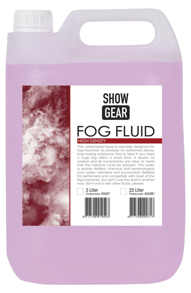 Showgear Fog Fluid High Density 5 litrov - vysoko Obrázok produktu 