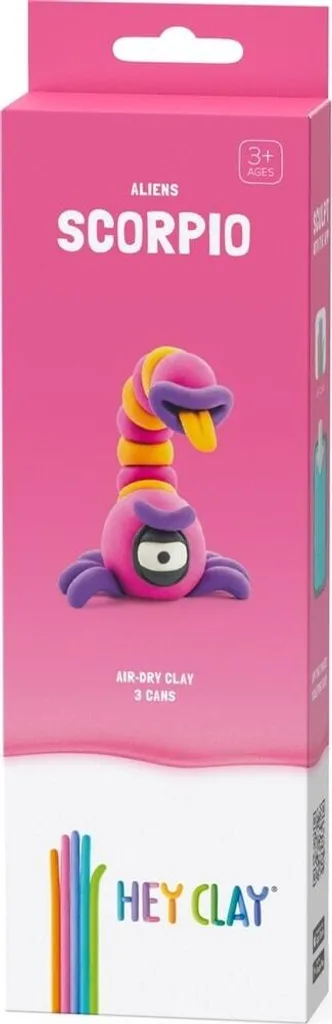 Hey Clay Aliens Scorpion - Pâte à Modeler Auto-Durcissante Sans Odeur