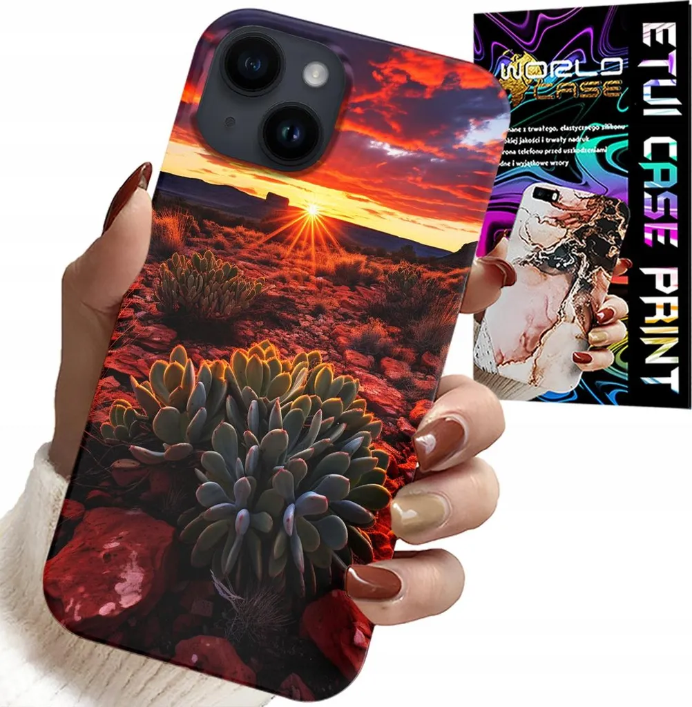 Cover iPhone 15 Design Messico Desertico con Protezione Vetro 9H