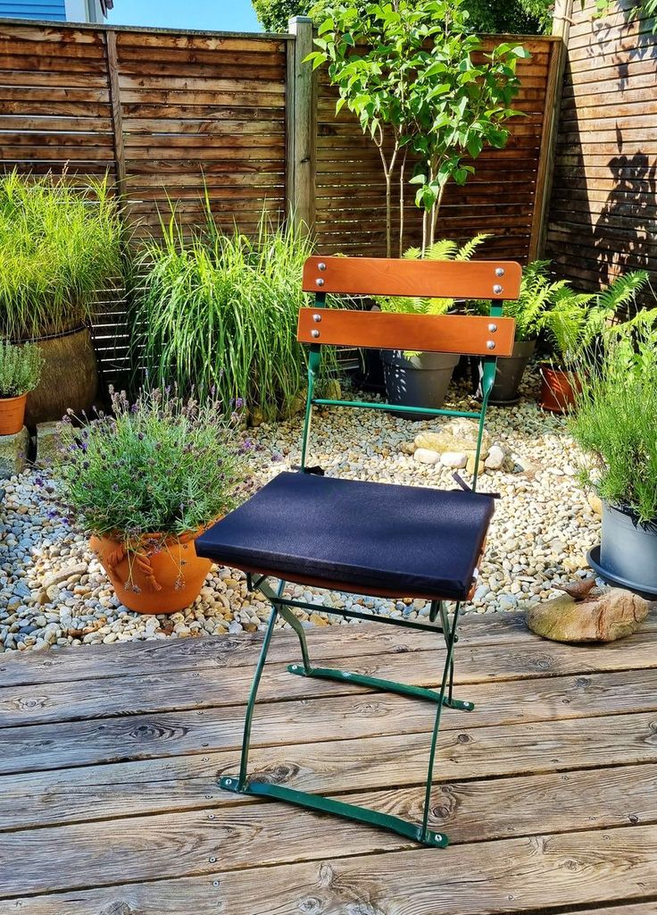 OUTDOOR Sitzkissen DUNKELGRAU Stuhlauflage Stuhlkissen Lotus Effekt Garten 