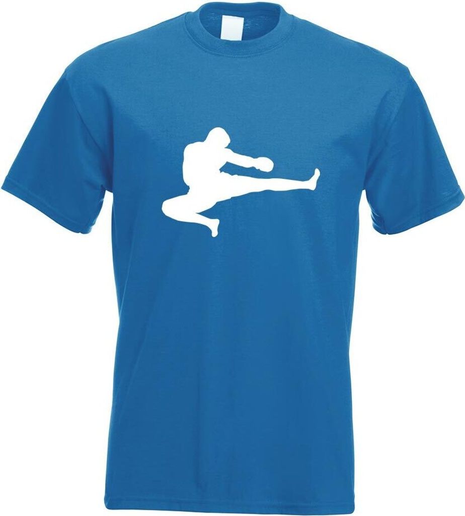 Kiwistar - T-Shirt - royal - Kampfsport Karate Judo Kung Herren Funshirt Bedruckt Design Sprüche Spruch Motive - mit Motiv Bedruckt - Funshirt Des...