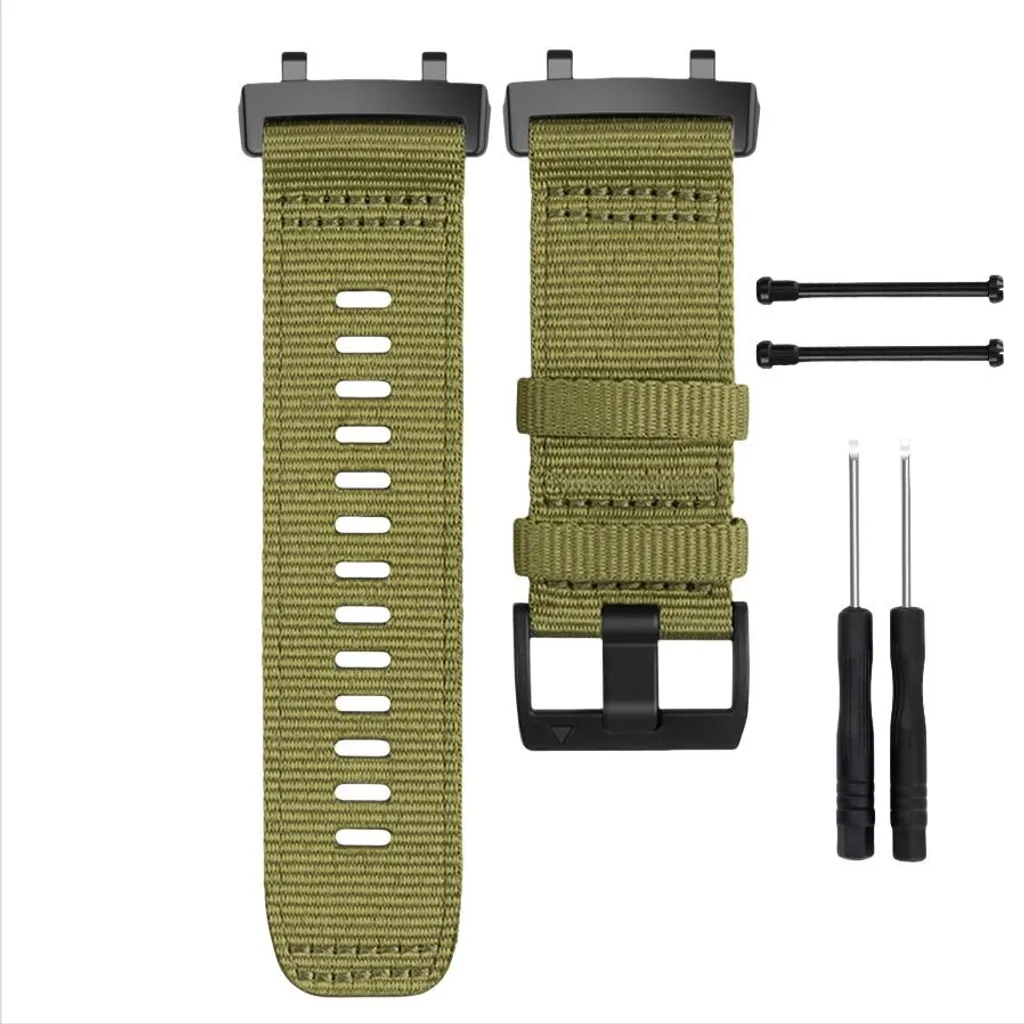 Cinturino Nylon Amazfit T-Rex 2 Verde - Stile Vintage e Massima Durata