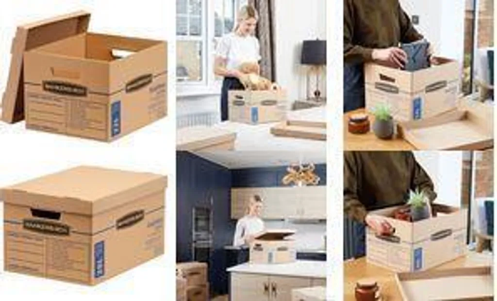 Fellowes 6203701 Bankers Box SmoothMove Classic Carton de Déménagement 32L