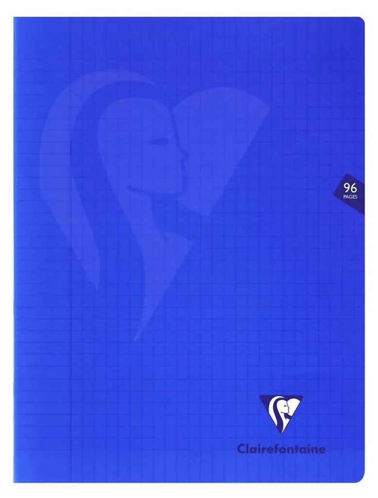Cahier scolaire Mimesys bleu 24 x 32 cm pour cours et travaux dirigés