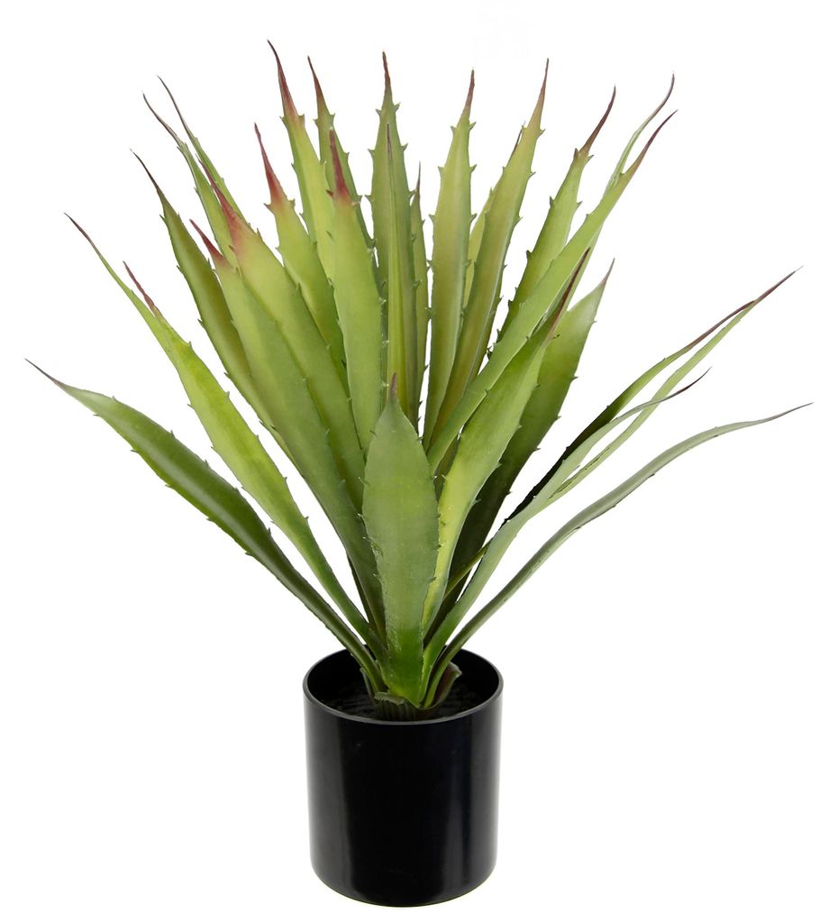 Künstliche Agave-Aloe-Vera im Topf, künstliche Sansevieria, exotische Pflanzen, Grünpflanze, künstliche Blume, Topfpflanze, Zimmerpflanze, Deko...