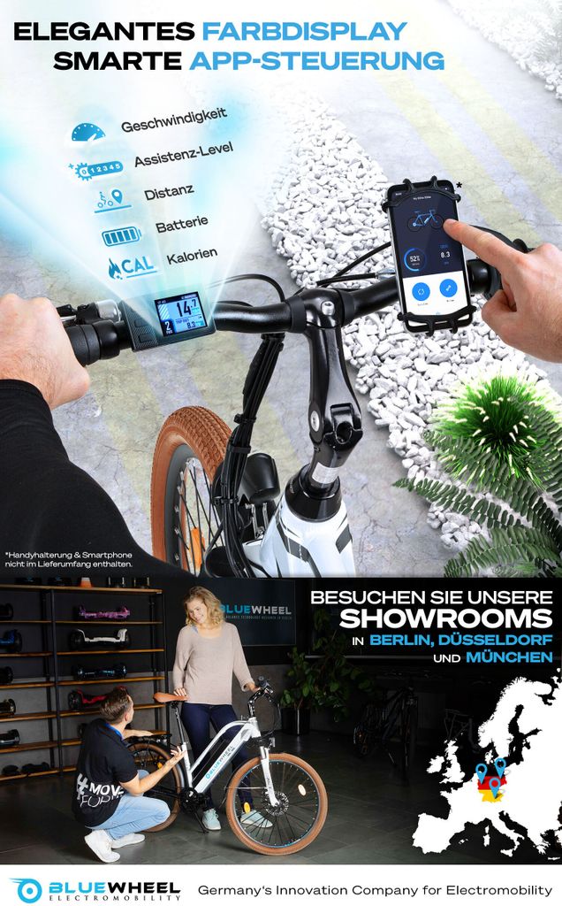 Bluewheel E-Bike BXB85 | 250W Motor bis zu 25 km/h | Produktbild 3