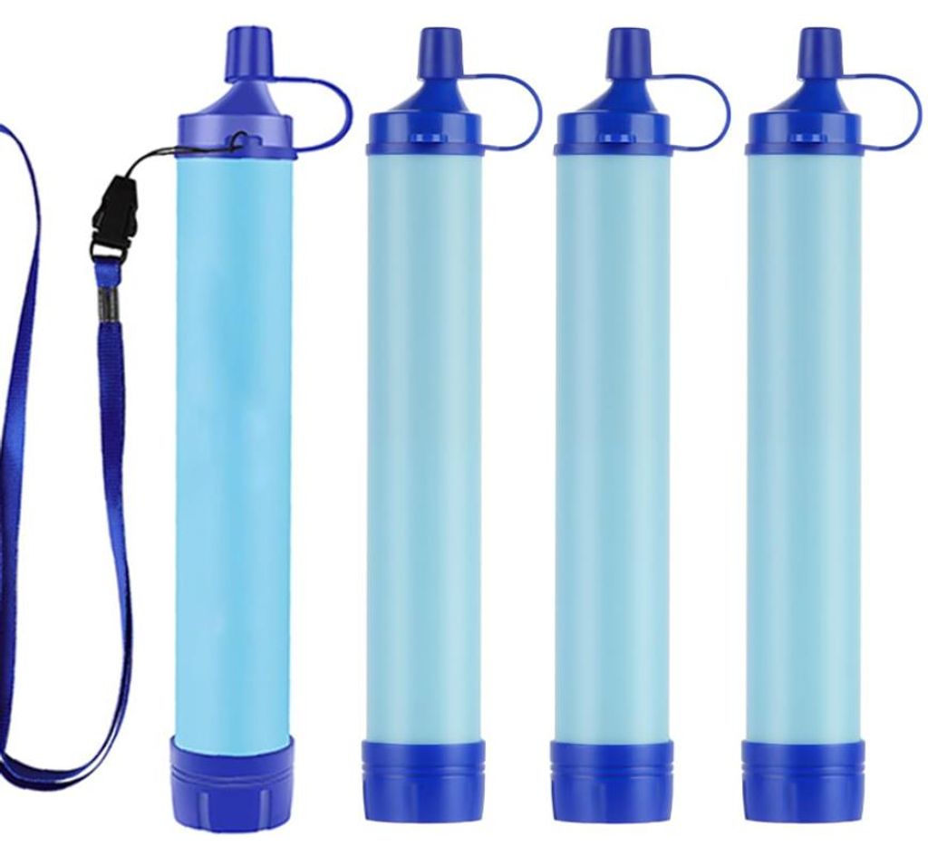 Filtre à eau portable en forme de paille – Lot de 4 – Image du produit 