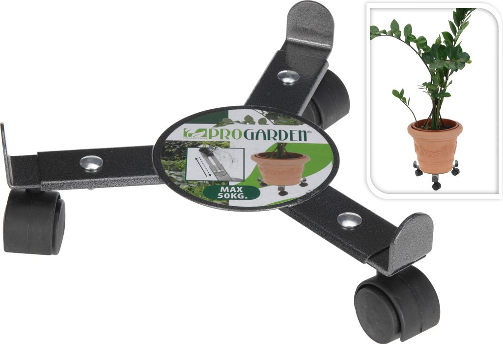 ProGarden Blumentopfuntersetzer auf Rollen VERSTELLBAR Produktbild 