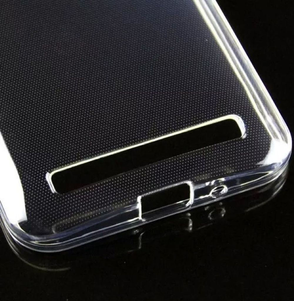 Ultra Dünn Schutzhülle Handytasche Etuis TPU für Handy Asus Zenfone 2 ZE500CL Transparent Klar