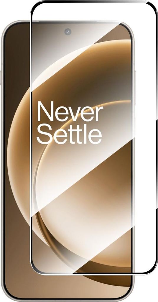 OnePlus 15 Displayschutz - Coverup Full-Cover Panzerglas - Fingerprint Unlock - Schwarz