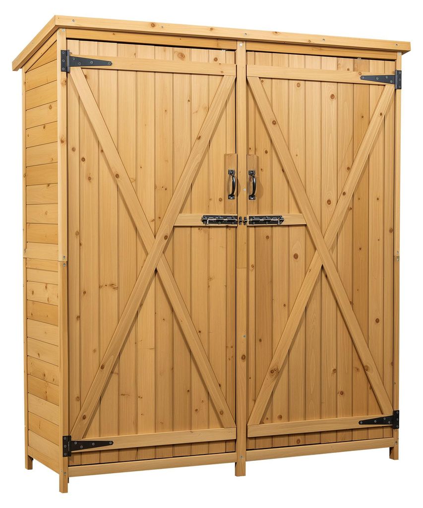 Wiltec Gartenhaus mit 2-flügelige Tür 1350x500x1540mm aus Produktbild 