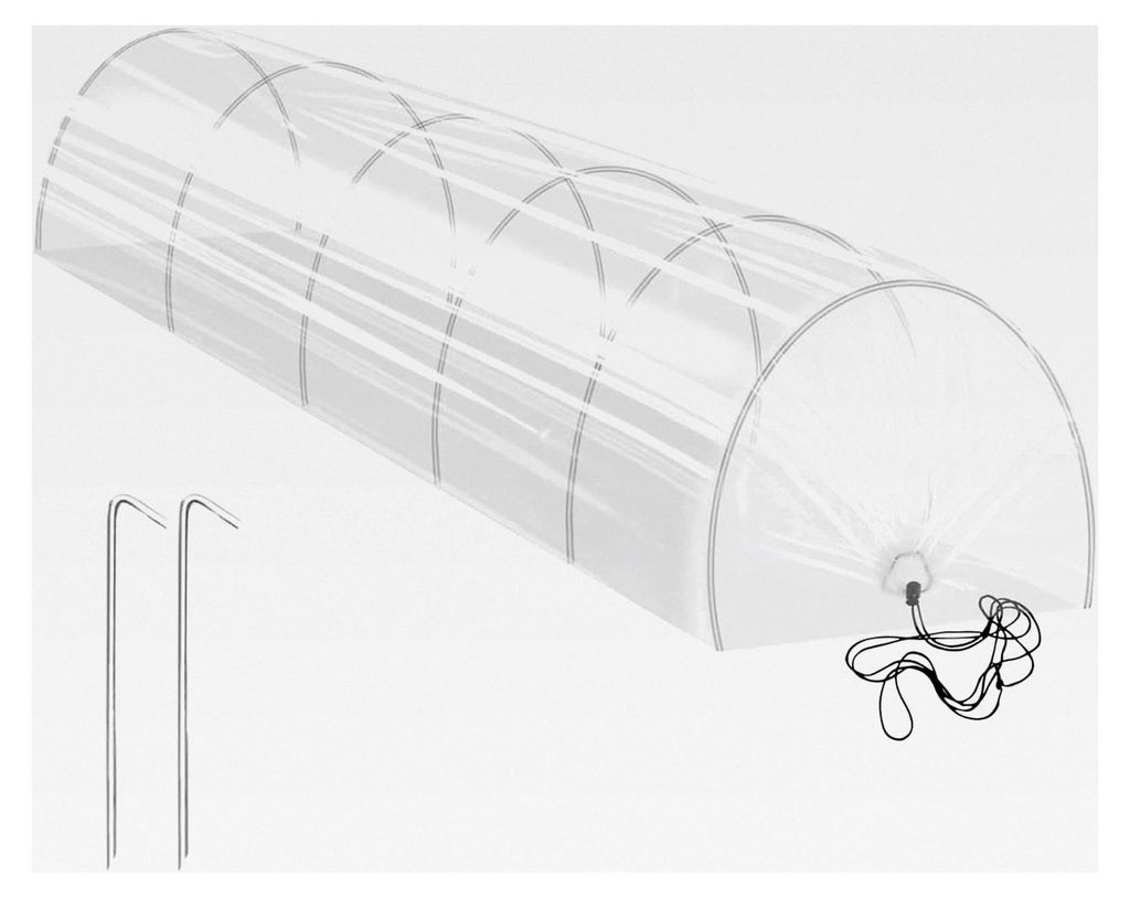 Gewächshaus für Hochbeete | 2-in-1 Gewächshausbogen für kleine Netztunnel - Tragbares Gartenzubehör für Gartenbögen, Cloche und kleine Reihe...