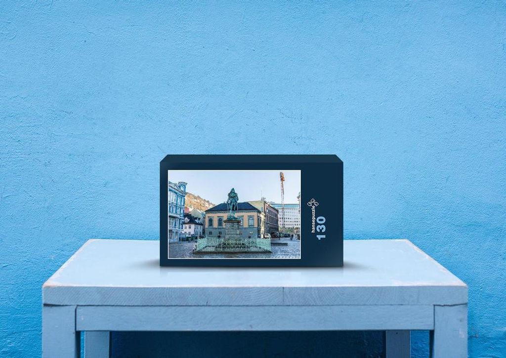 hansepuzzle 73795 - Norwegen Puzzle, 130 Teile, Orte, 28,7 x 20,0cm mit hochwertiger Aufbewahrung, Kartonbox und wiederverschließbarem Beutel