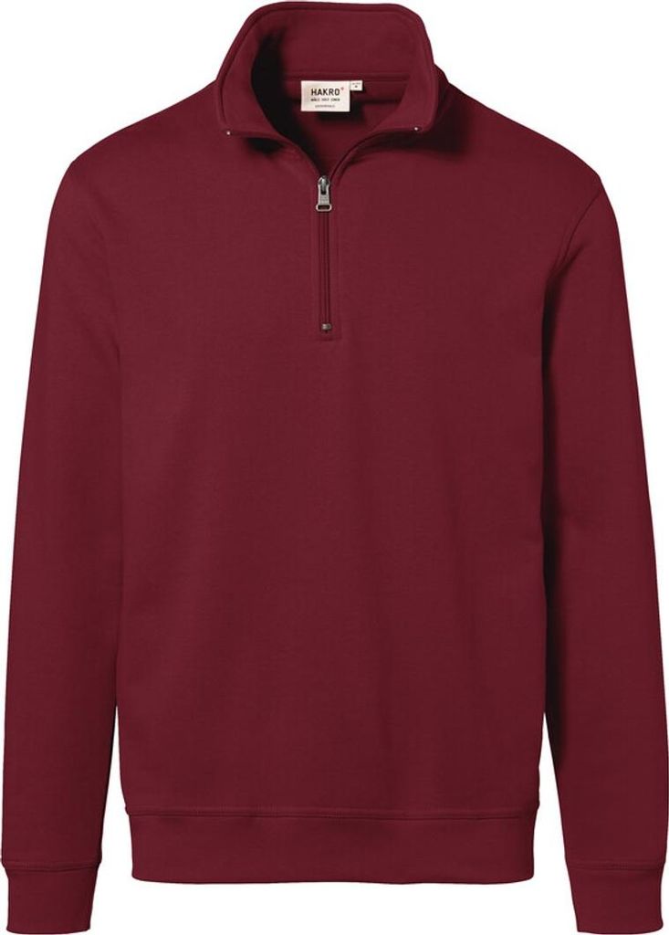 HAKRO Zip-Sweatshirt Premium 451, weinrot, 3XL Produktbild 