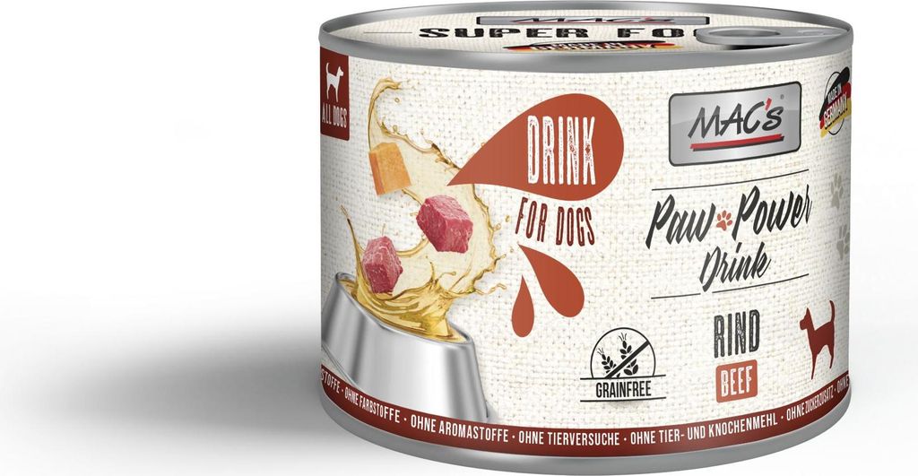 MAC's DOG Paw Power Drink 6x200g | Rind