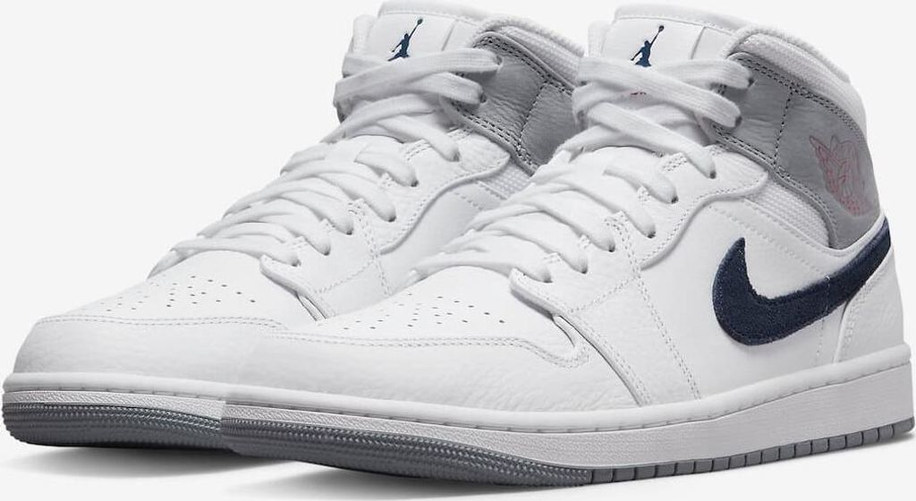 Nike Air Jordan 1 Mid Paris White - EU 42,5