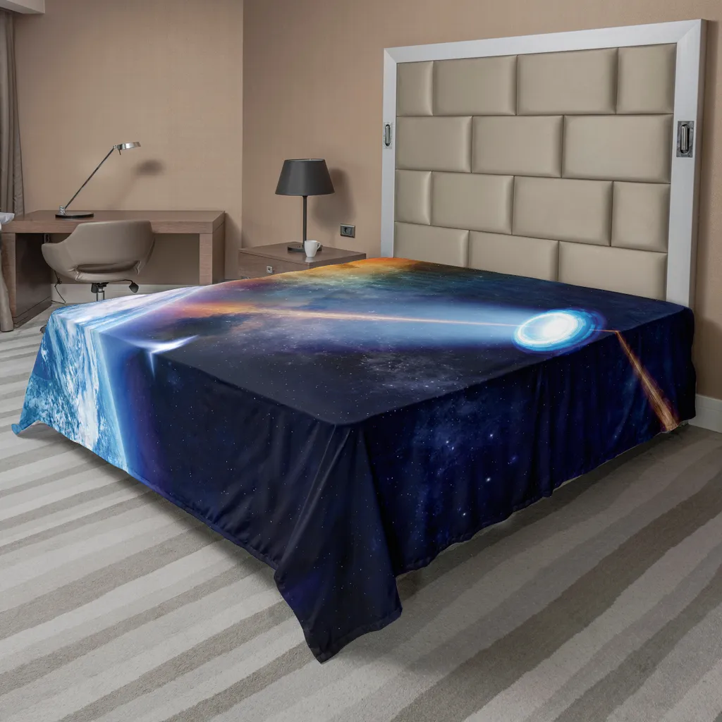 Lenzuolo ABAKUHAUS UFO Fantascienza 244x205cm: Il Tocco di Classe Blu