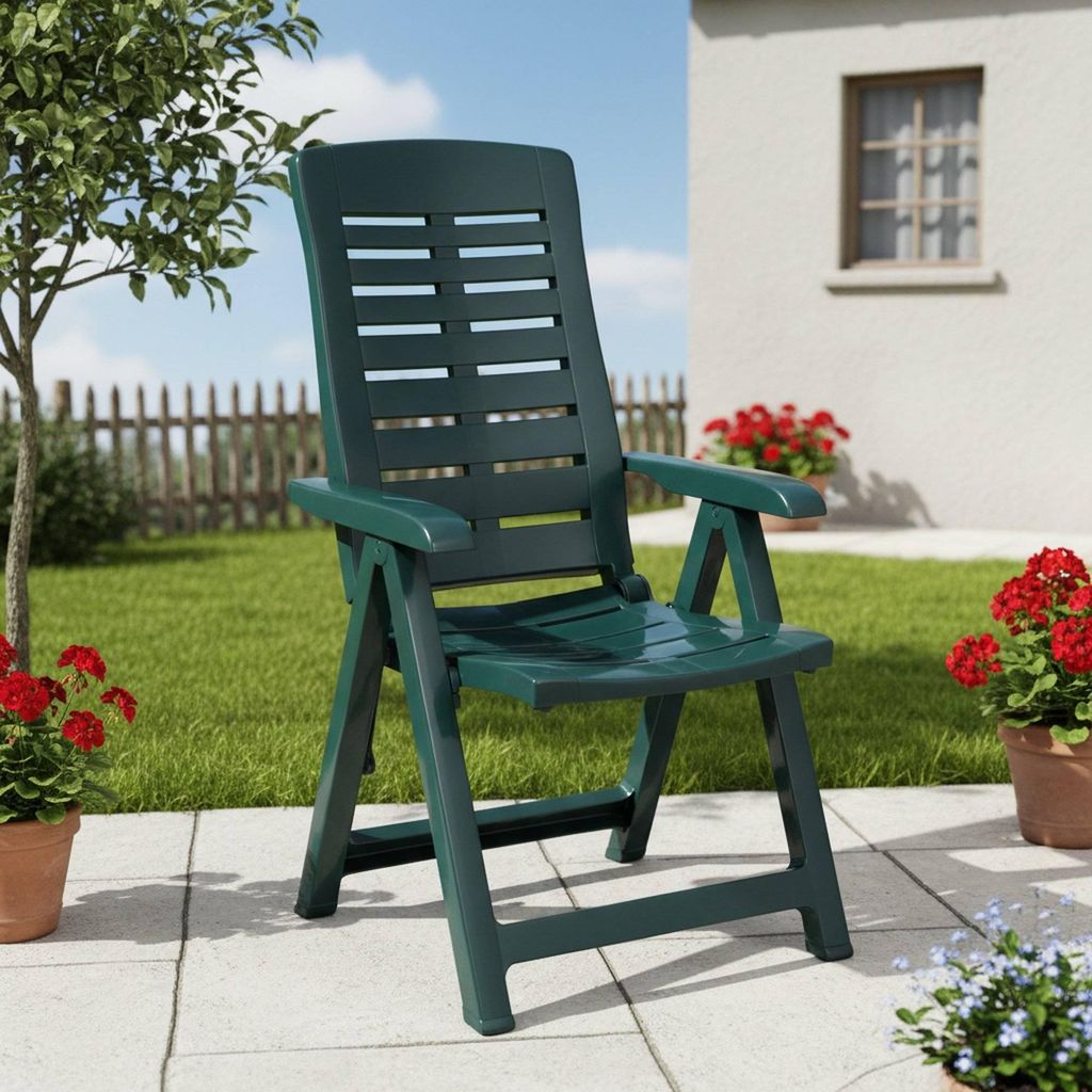 Halsell - Outdoor-Stuhl, Grün, ein Stuhl  Italy Produktbild 