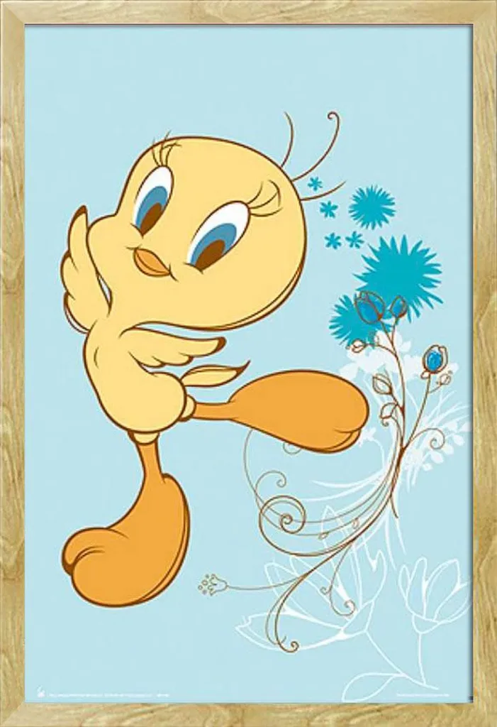 Looney Tunes Poster Tweety Jump Incorniciato Shinsuke Faggio Maxi