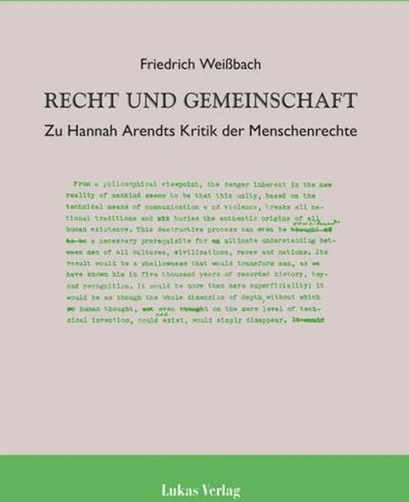 Manuel juridique Recht und Gemeinschaft pour recherche universitaire