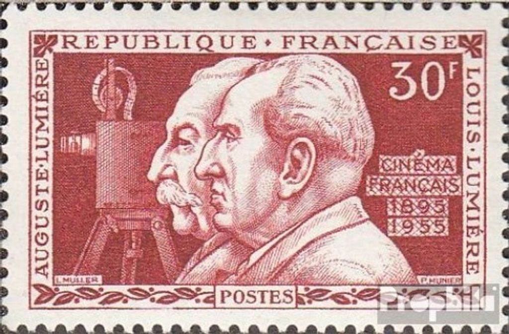 Briefmarken Frankreich 1955 Mi 1059 (kompl.Ausg.) gestempelt Kinematographie