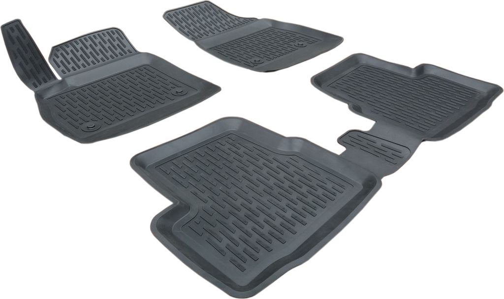 SCOUTT | 3D TPE Gummifußmatten Gummimatten Passend Für Opel Astra K 2016-2021, Schwarz, Anti-Rutsch, Geruchsneutral, Abwaschbar, Allwetter, Hohes...