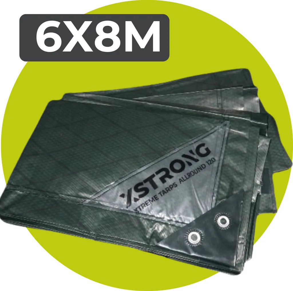Bâche de protection Xstrong Allround 120 Vert - 6 x 10 m Ultra Résistante