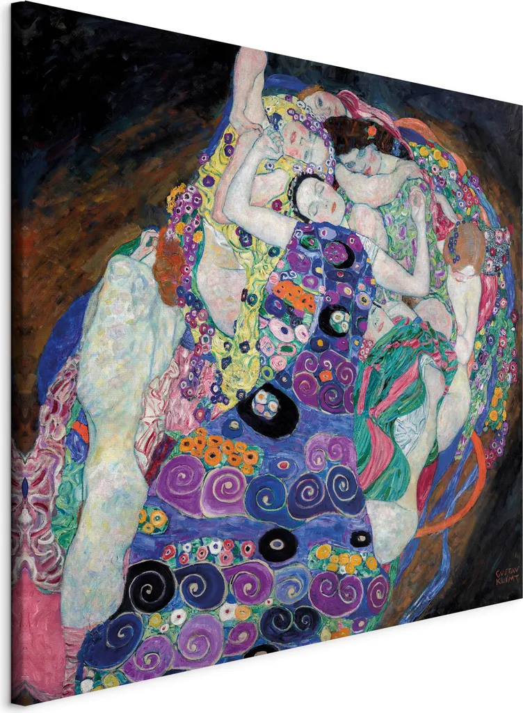 Quadro su tela Vergine 60x60 cm - Riproduzione d'Arte Sacra Italiana