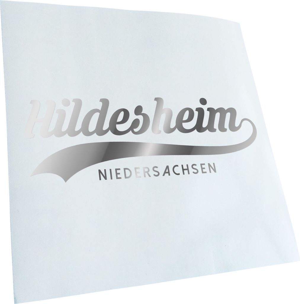 Kiwistar - Autoaufkleber - Hildesheim Niedersachsen - Chrom - 30x10cm - Aufkleber für Auto, Laptop, Fahrrad, LKW, Motorrad mehrfarbig JDM Decal Ra...