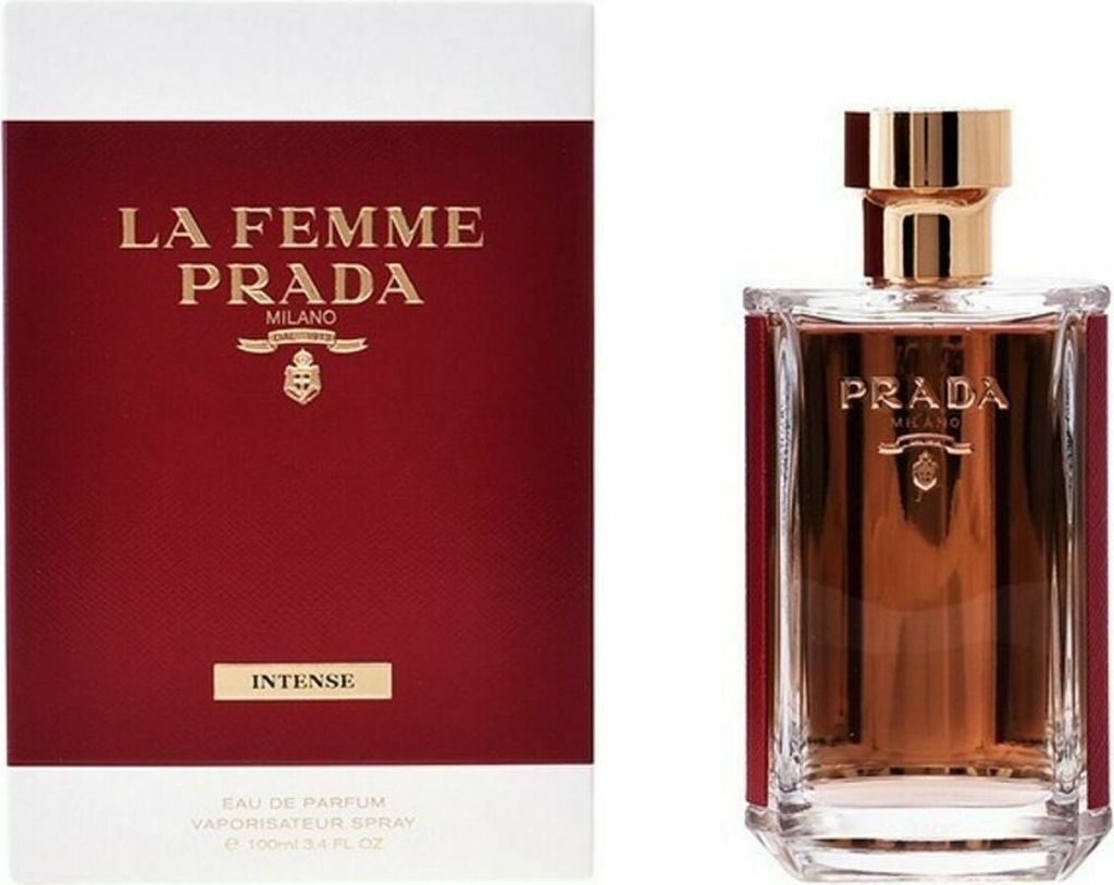 A product shot of a perfume bottle and its box.