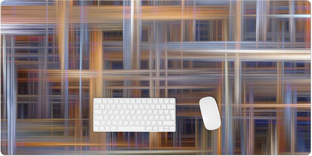 Geometrisches Liniengeflecht – Schreibtischunterlage – Rutschfeste Tischunterlage – Schreibtischmatte für Büro & Zuhause – Schreibunterla...