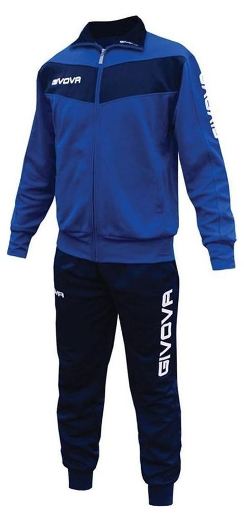 Givova - "Tuta Visa" Trainingsanzug für Herren MR78061 (XXS) (Königsblau/Marineblau)