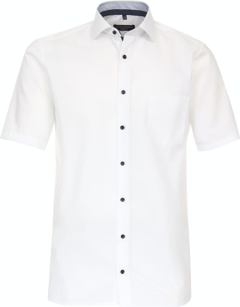 CASAMODA Herren Businesshemd Kurzarm Kent Modern-Fit Weiß 41