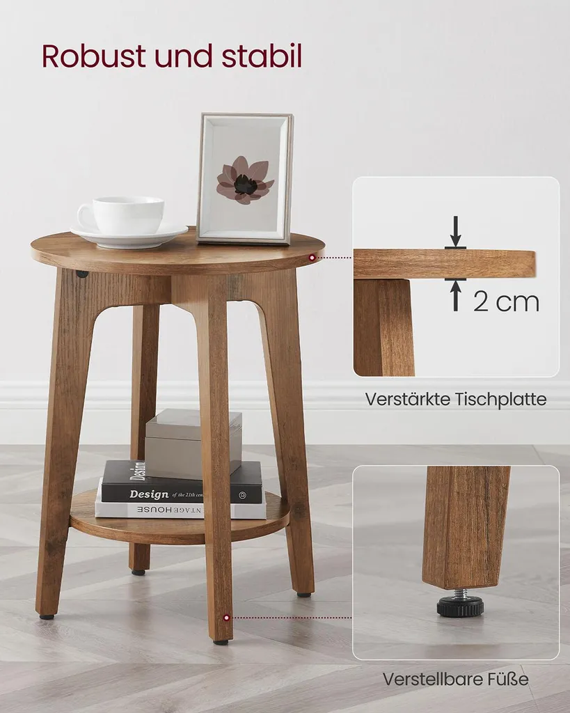 Meuble d'appoint de salon pour ranger les télécommandes et revues