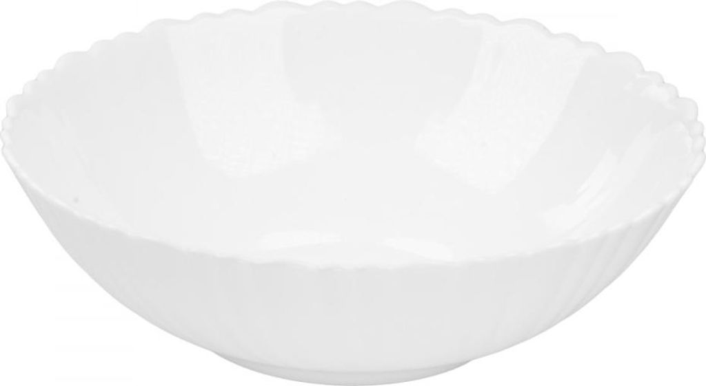 Carbo Salatschüssel aus gehärtetem Glas, weiß, 23 cm