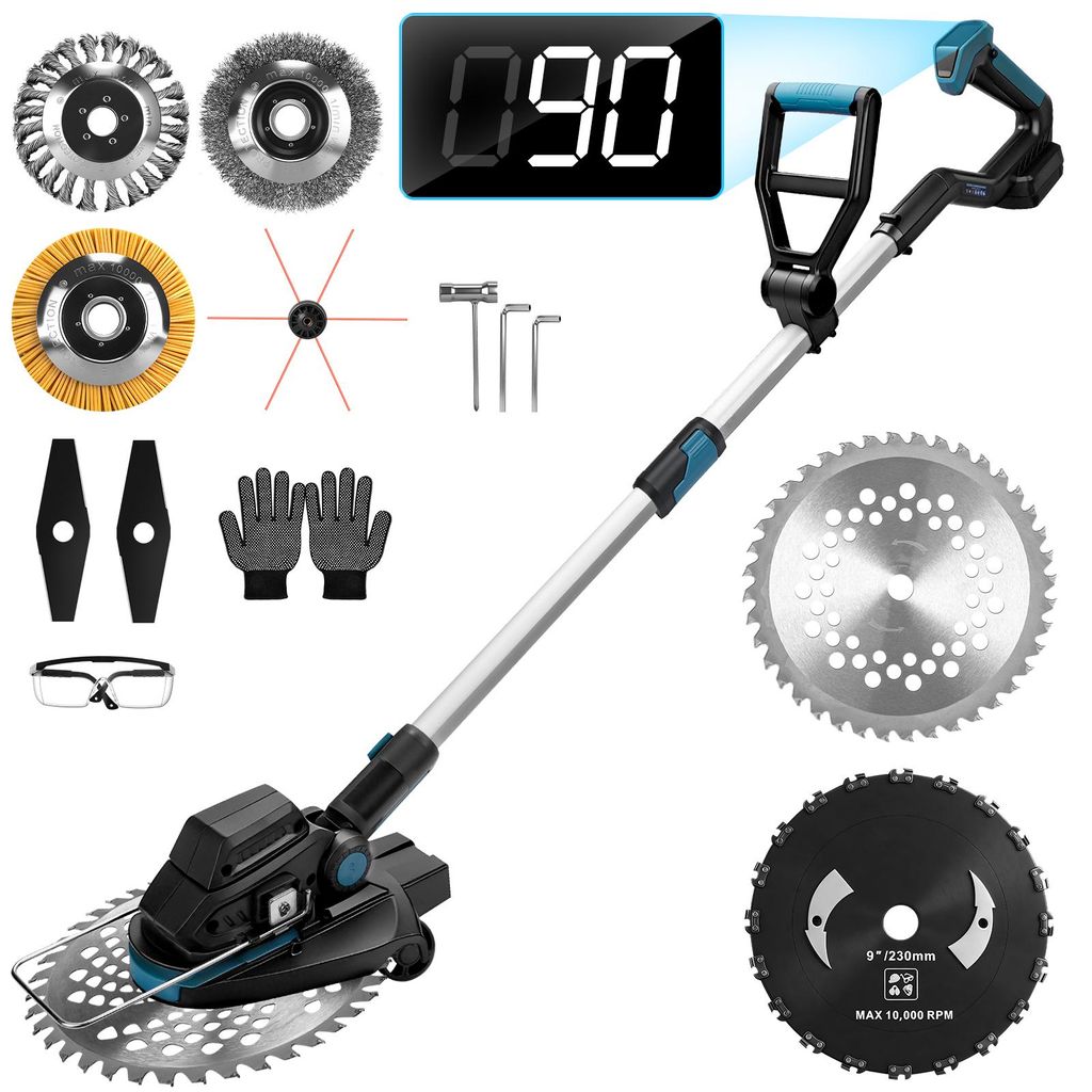 1200W Akku Rasentrimmer Bürstenloser 16800 RPM für Makita Produktbild 