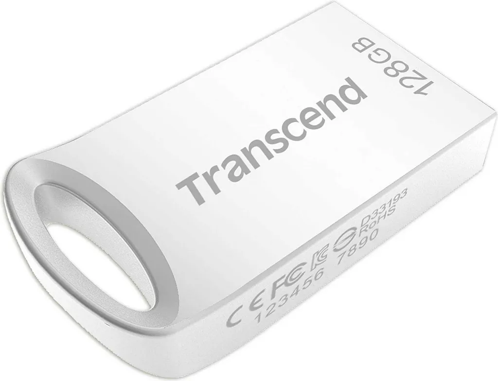 Clé USB 128GB Transcend JetFlash 710 argenté ultra rapide USB 3.1
