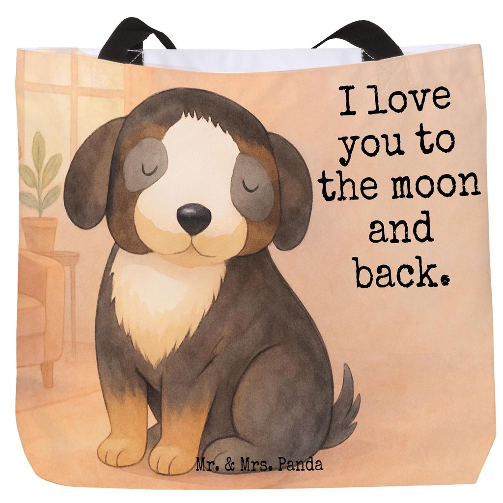 Mr. & Mrs. Panda Schultasche Hund Entspannen Design - Weiß - Geschenk, Hundemotiv, Liebe, Einkaufstasche, Entspannt, Süß, Tasche, Laptoptasche, ...